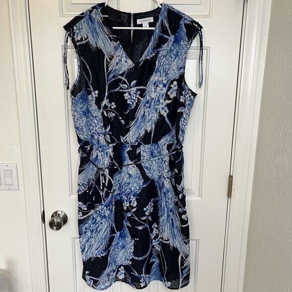 Liz Claiborne Dresses & Skirts - Liz Claiborne XXL Blue Peacock Sleeveless V-Neck Knee Length Dress Women's